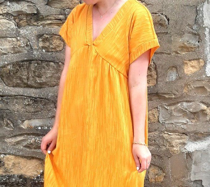 Robe Salma moutarde