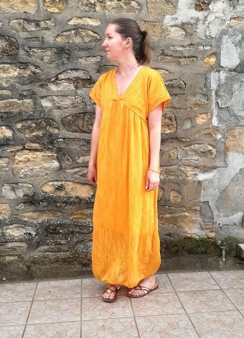 Robe Salma moutarde