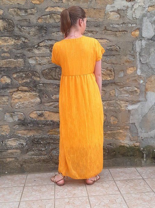 Robe Salma moutarde