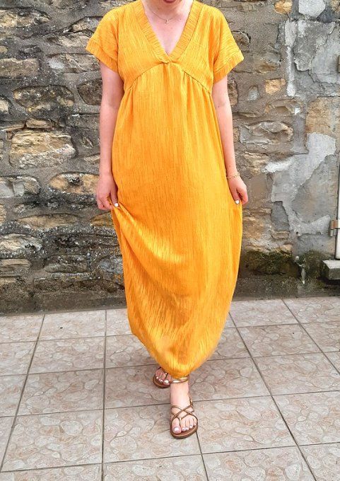 Robe Salma moutarde
