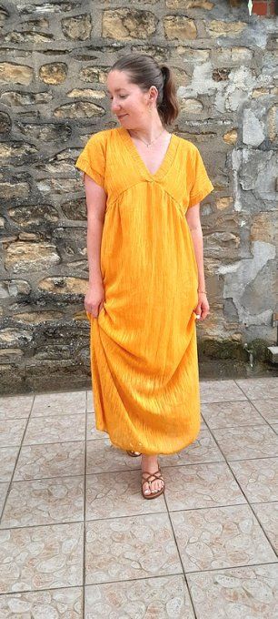 Robe Salma moutarde