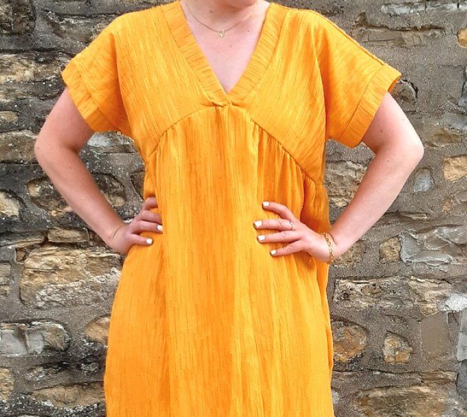 Robe Salma moutarde