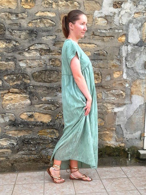 Robe Salma vert d'eau