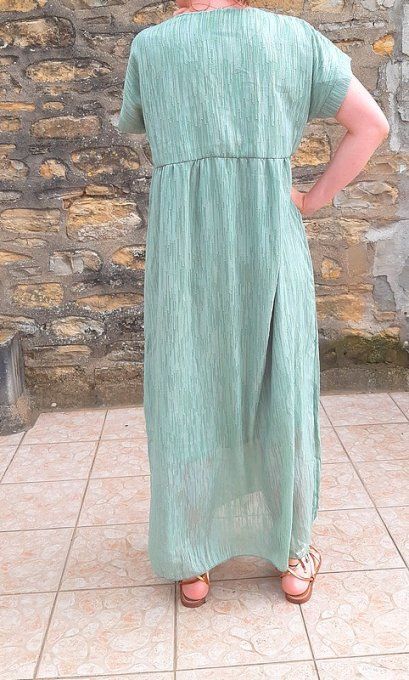 Robe Salma vert d'eau