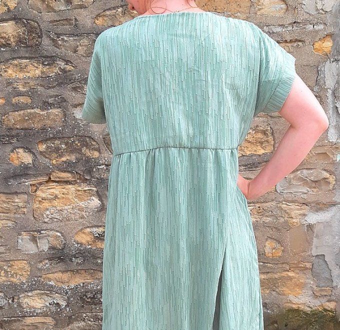 Robe Salma vert d'eau