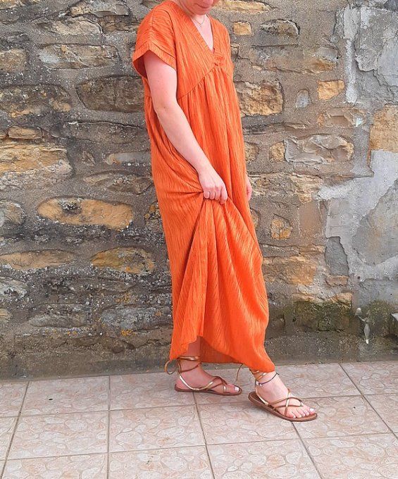 Robe Salma rouille