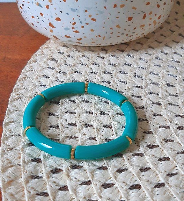 Bracelet élastique turquoise Maud