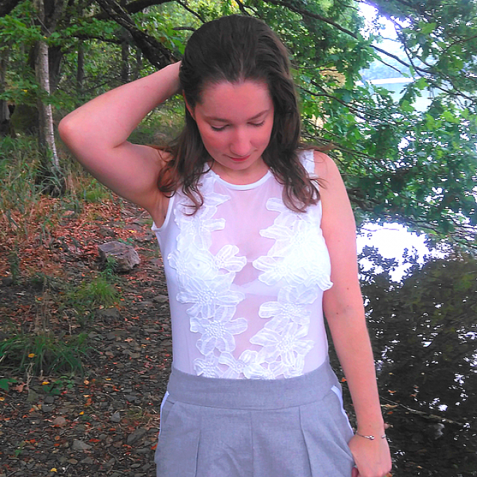 Body brodé blanc Eva