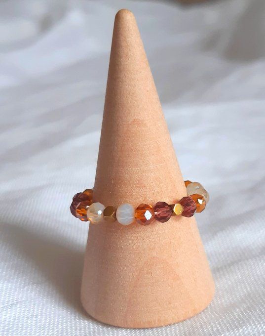 Bague en perles Cannelle