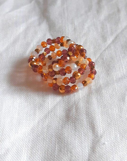 Bague en perles Cannelle 