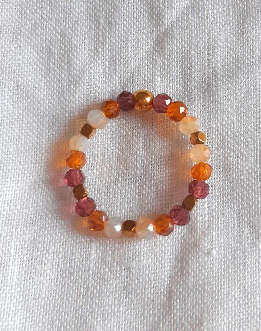 Bague en perles Cannelle 