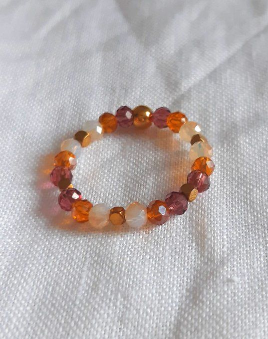 Bague en perles Cannelle 