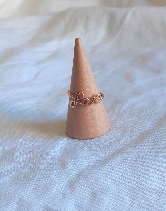 Bague en plaqué or Love