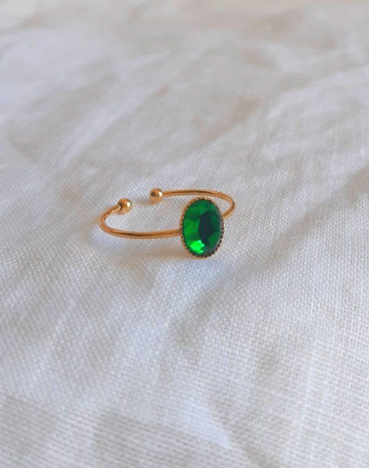 Bague verte/dorée Vénus