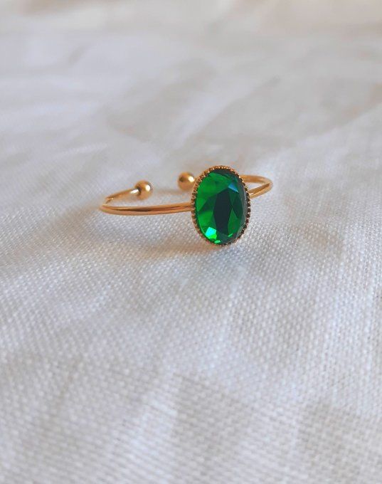 Bague verte/dorée Vénus