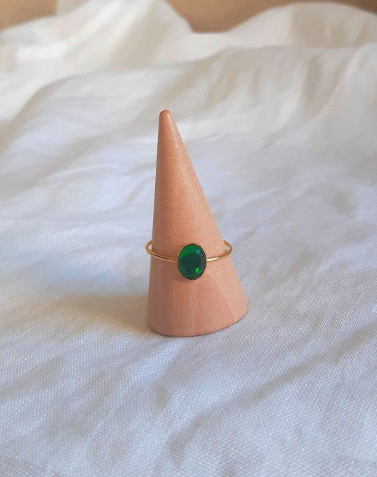 Bague verte/dorée Vénus