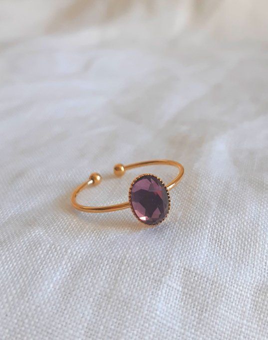 Bague violette/dorée Vénus