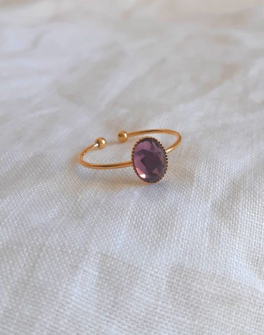 Bague violette/dorée Vénus