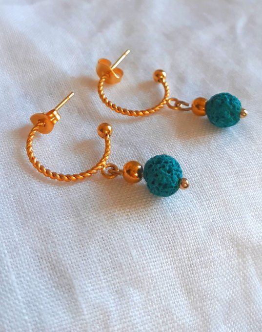 Boucles acier Borgo dorée