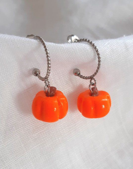 Boucles acier argentées Pumpkin