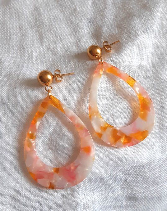 Boucles en acier et résine Aubin
