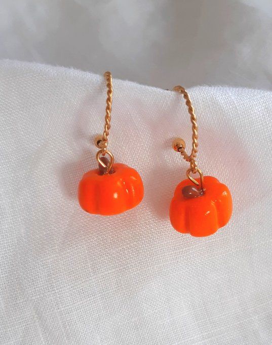 Boucles acier dorées Pumpkin