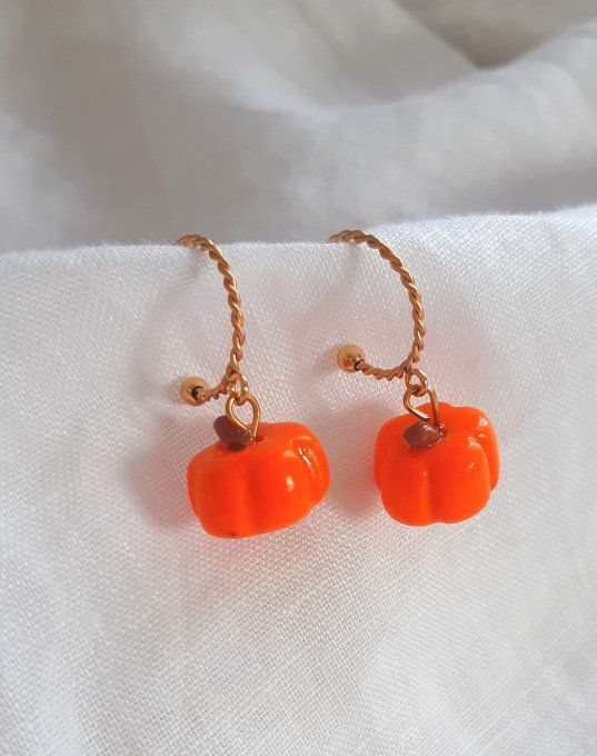 Boucles acier dorées Pumpkin