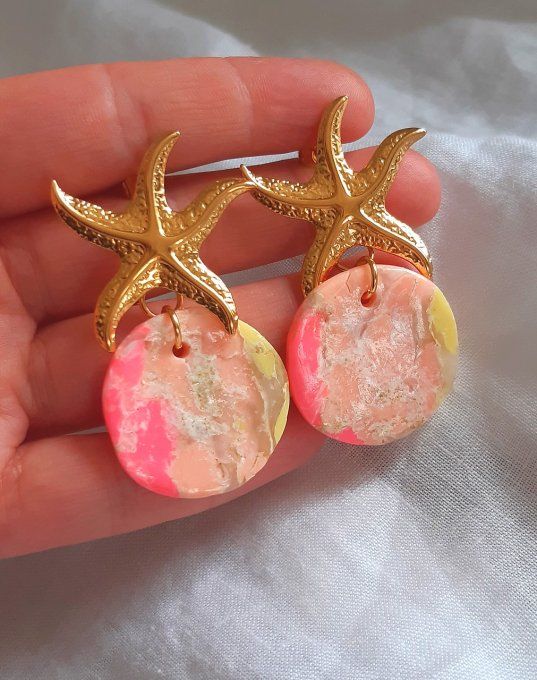Boucles en acier doré Paloma