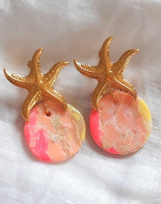 Boucles en acier doré Paloma