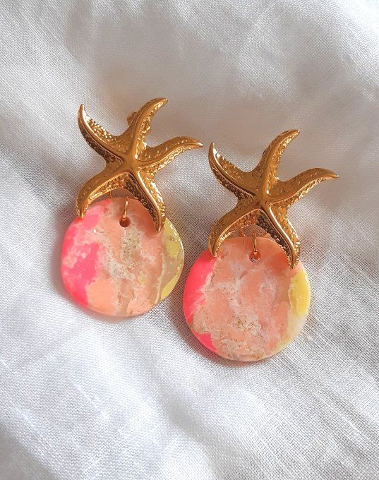 Boucles en acier doré Paloma