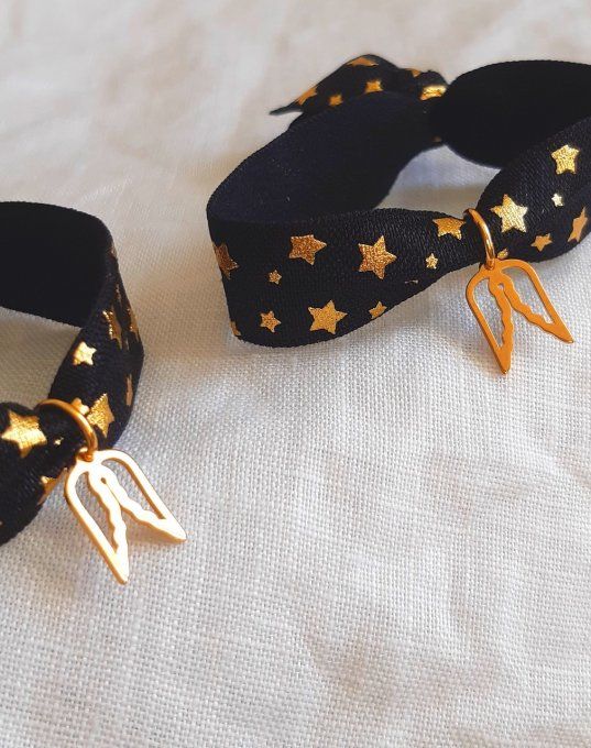Bracelet ou chouchou mère/fille Ange