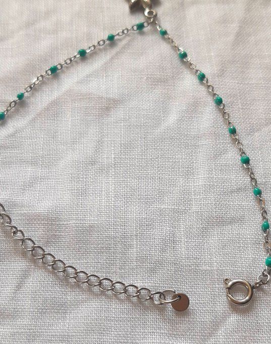 Bracelet acier argenté Azur