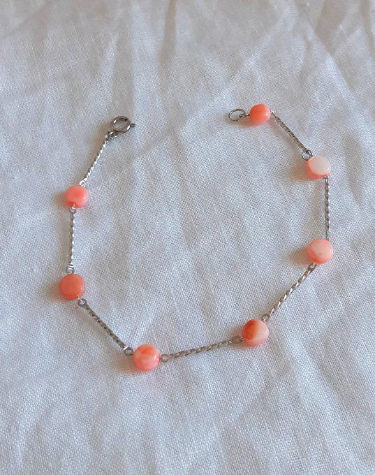 Bracelet en acier argenté Mila