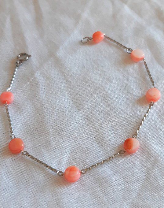 Bracelet en acier argenté Mila