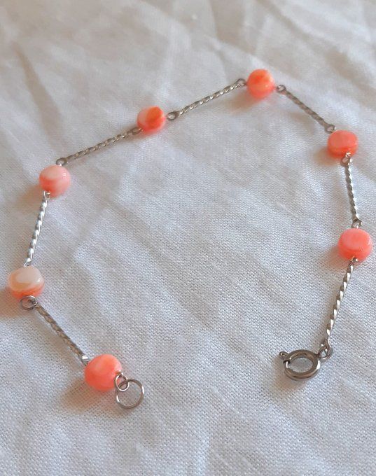 Bracelet en acier argenté Mila