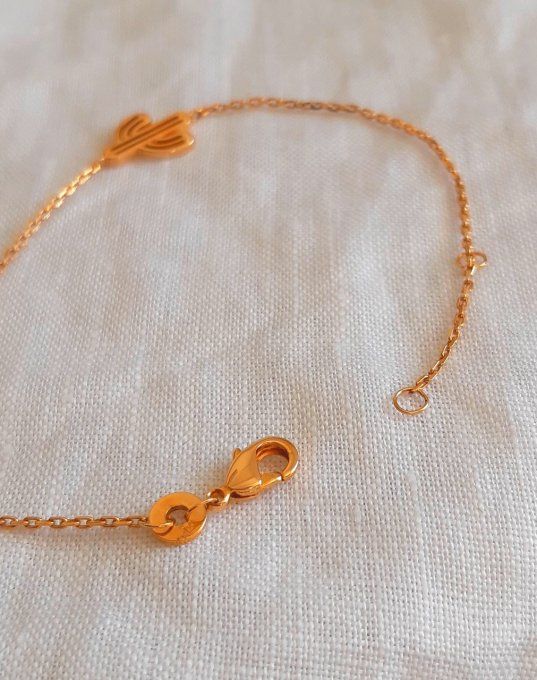 Bracelet plaqué or Cactus