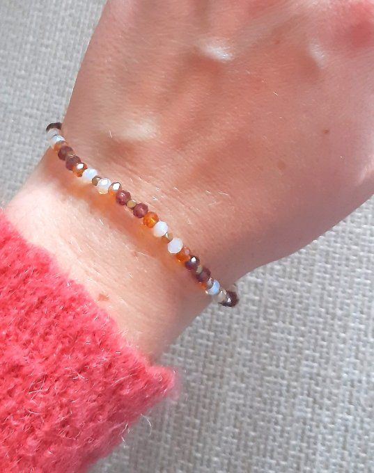 Bracelet en perles Cannelle