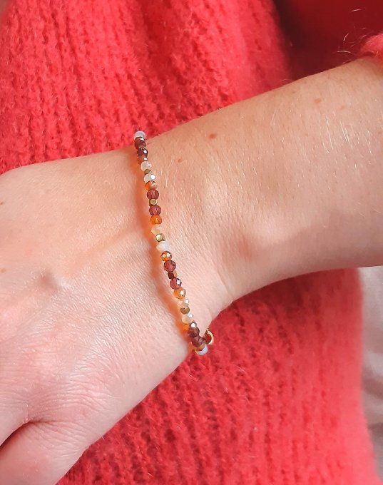 Bracelet en perles Cannelle