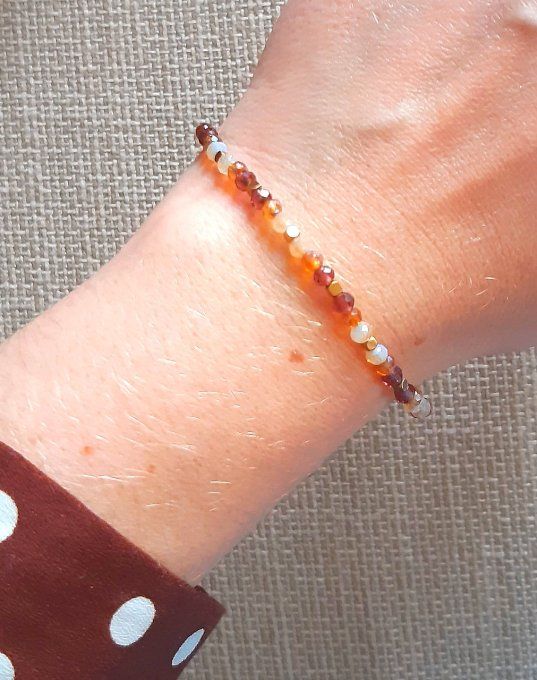 Bracelet en perles Cannelle