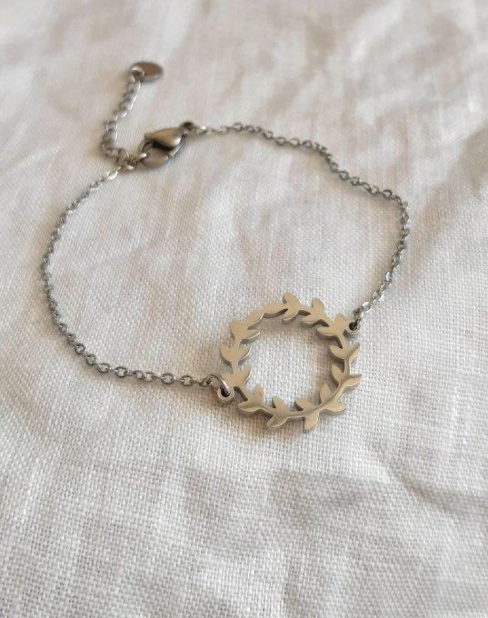 Bracelet acier argenté Charles