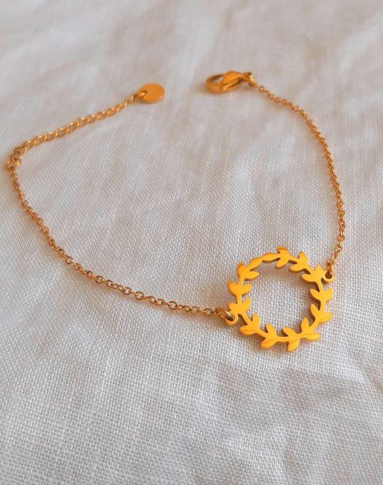 Bracelet acier doré Charles