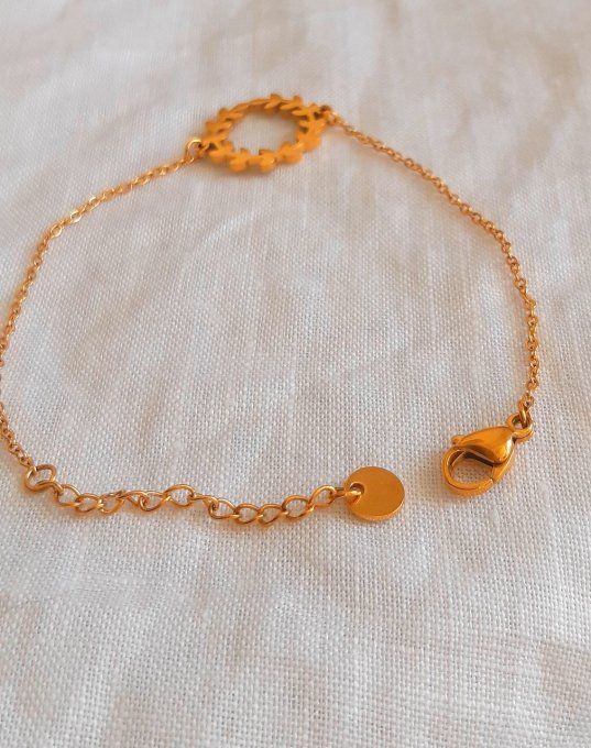 Bracelet acier doré Charles