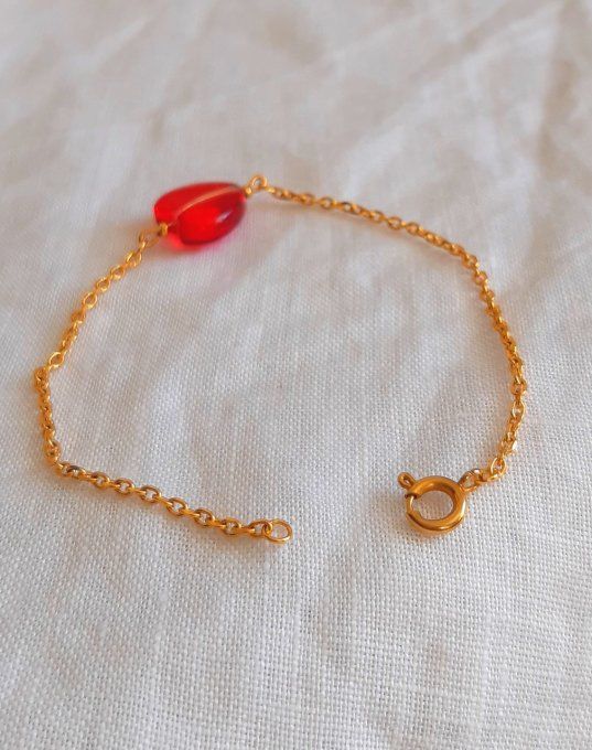 Bracelet en acier doré Cupidon