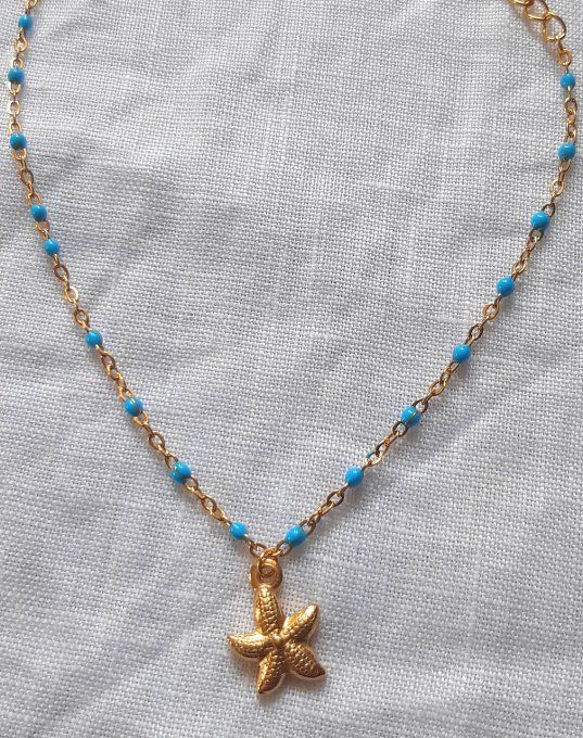Bracelet acier doré Azur
