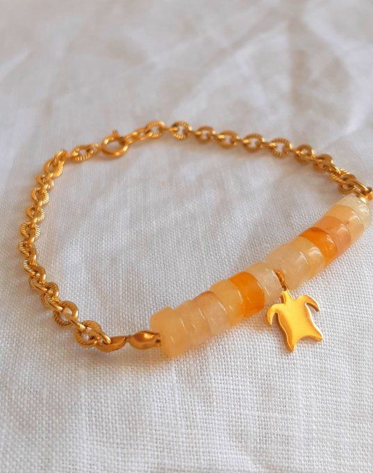 Bracelet acier quartz Fidji