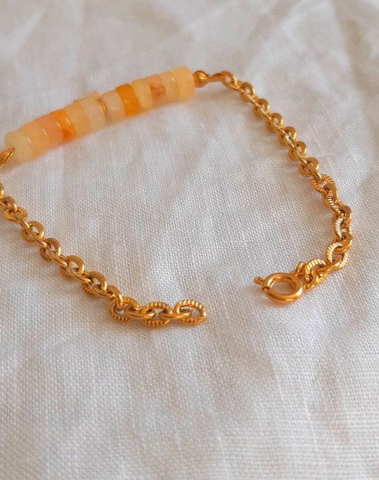 Bracelet acier quartz Fidji