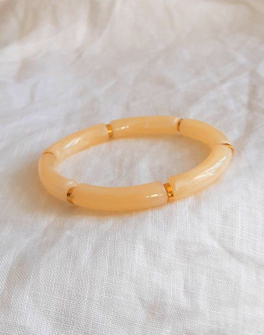 Bracelet élastique crème Maud