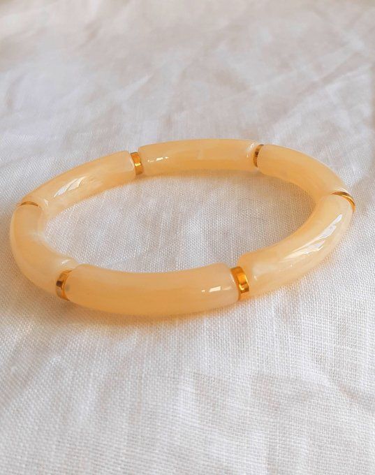 Bracelet élastique crème Maud