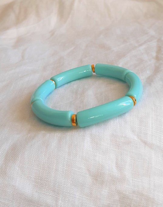 Bracelet élastique bleu ciel Maud