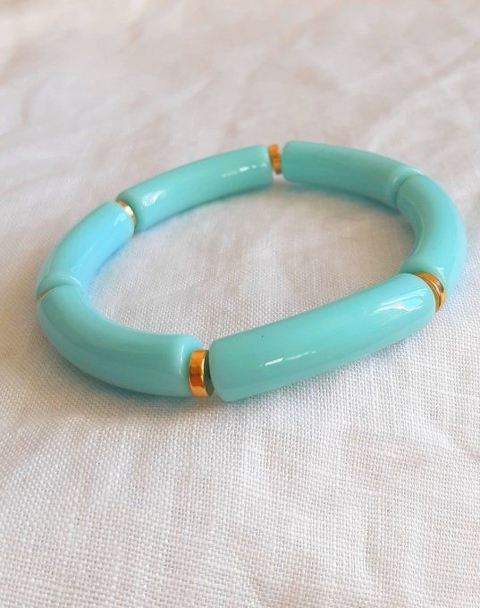 Bracelet élastique bleu ciel Maud